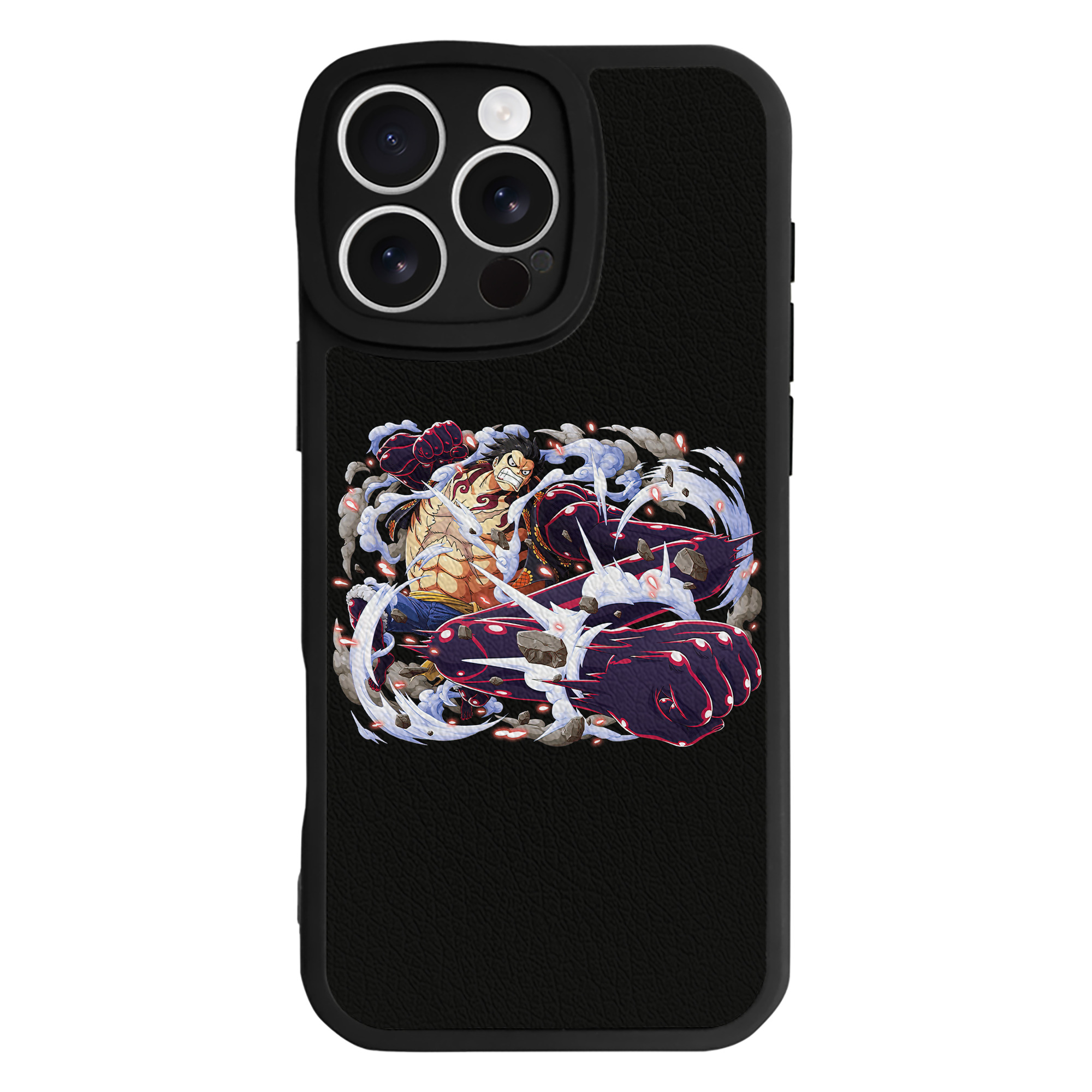 （画像用） ワンピース モンキー・D・ルフィ ONE PIECE Monkey D. Luffy 【iPhone 16シリーズ対応】シリコンスマホケース（レザー調） 材質：シリコン